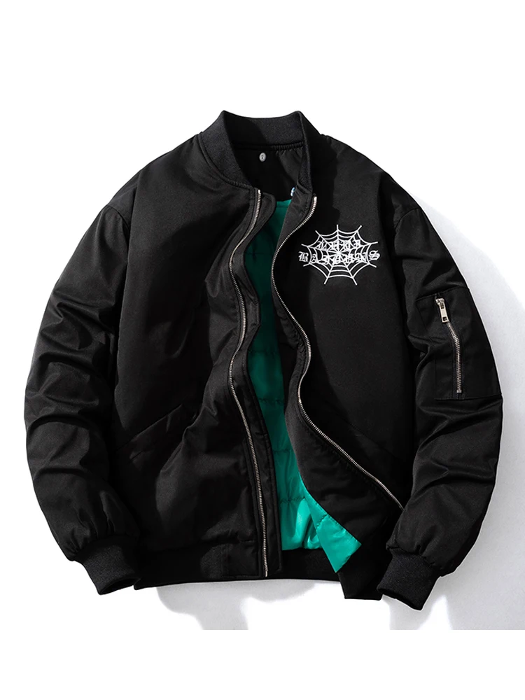 Модная мужская куртка-бомбер в стиле хип-хоп Женская бейсбольная куртка с