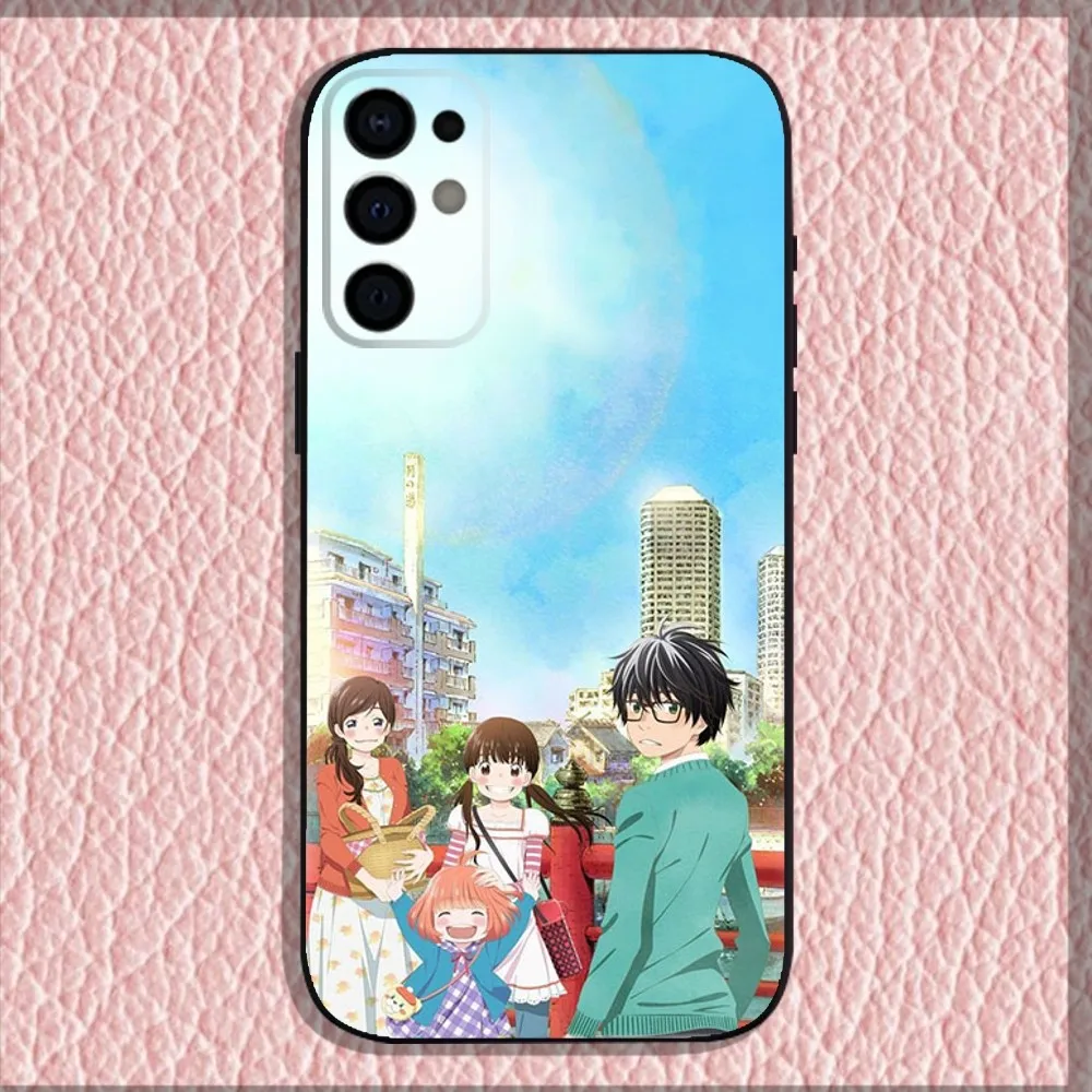 3-Gatsu no Lion Phone Case For Samsung S24 S21 S22 S23 S30 Ultra S20 Plus Fe Lite Note 10 9 5G Black Soft Shell