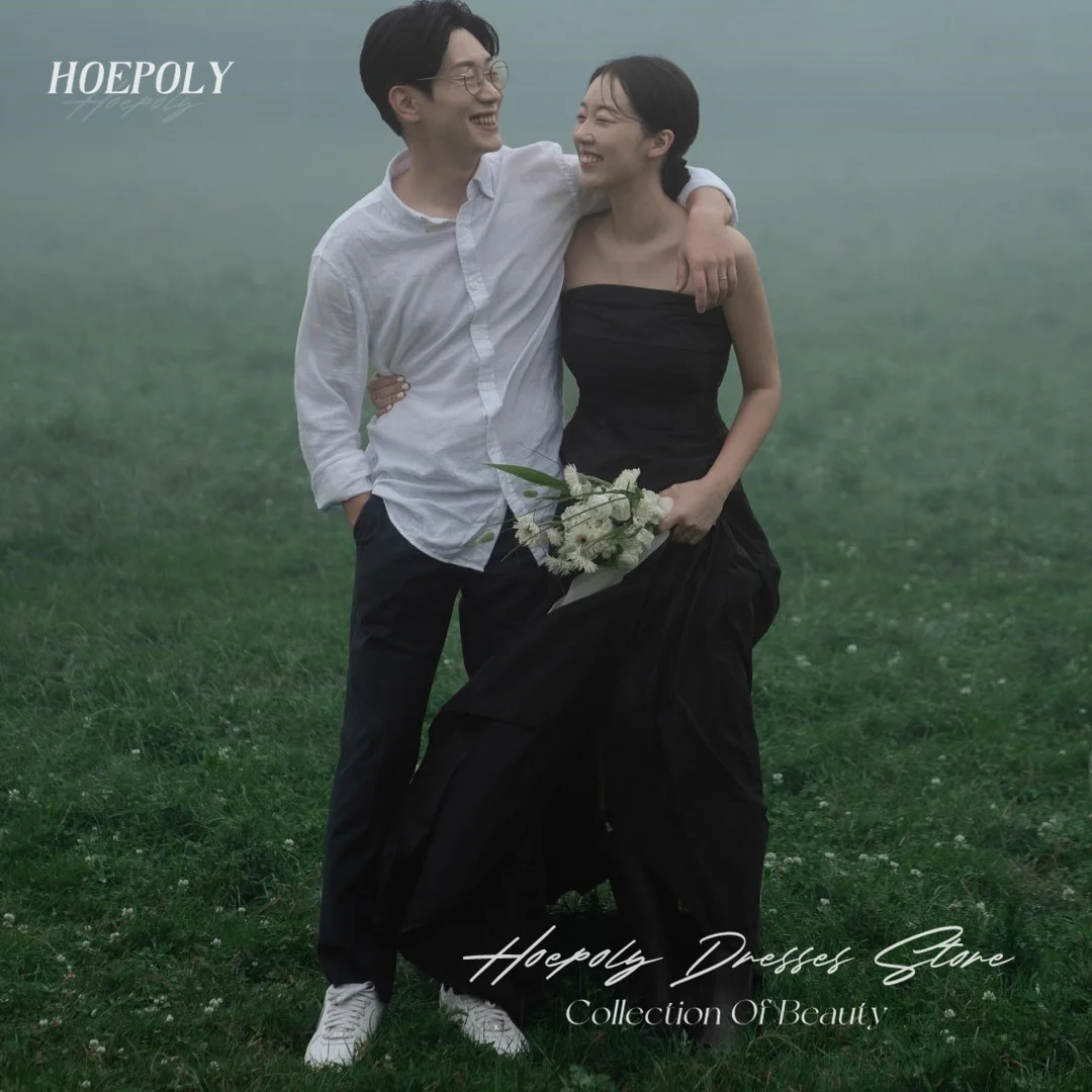 

Платье простое ТРАПЕЦИЕВИДНОЕ без бретелек на свадьбу или вечеринку, черное платье для выпускного вечера, вечерние платья для особых мероприятий