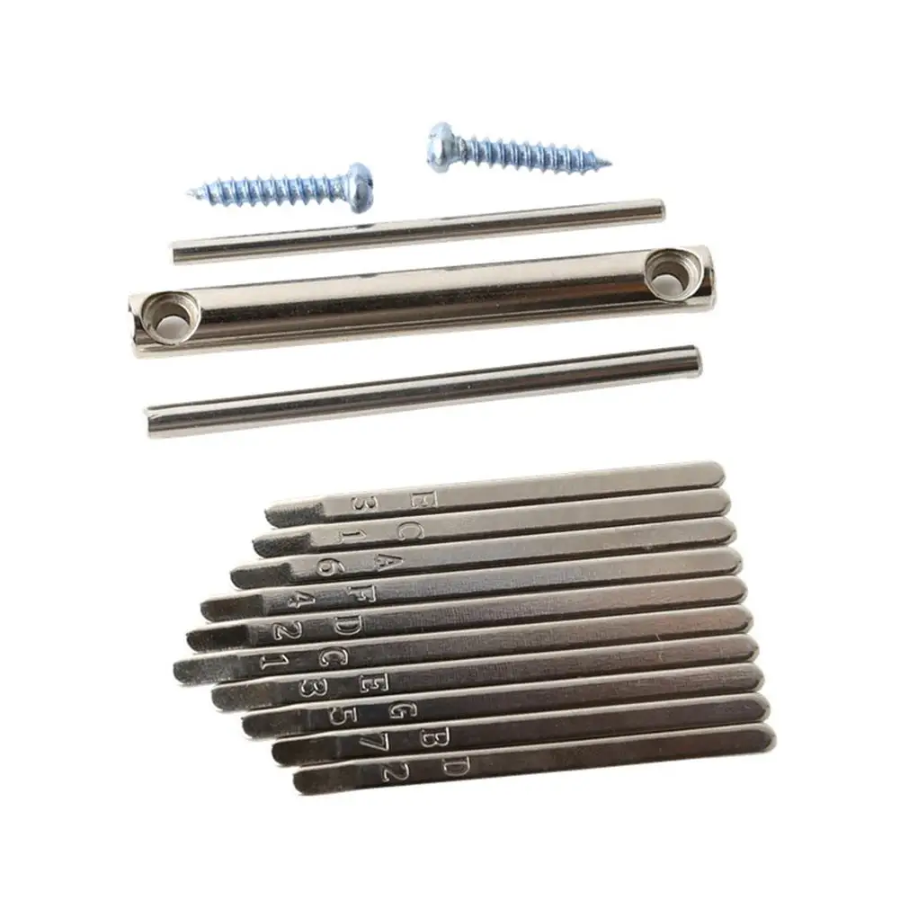 

10-tone Kalimba Replacement Keys Kit Mini Thumb Piano Diy Keys With Stamped Scales Kalimba Accessories Dropship