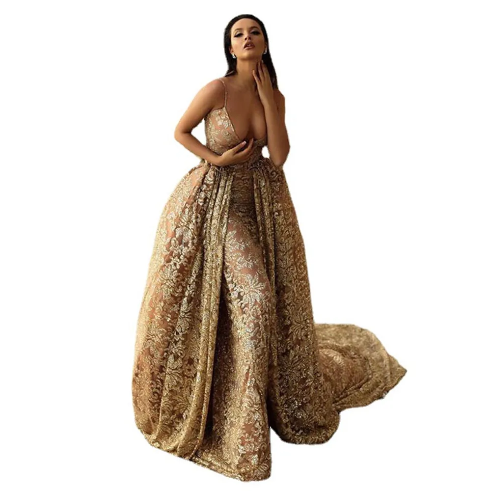 

Sexy V-Neck Embroider Long Dress Women's Expansion Flower Sleeveless Backless Splicing Dress A Line Tulle Gowns Boho Vestidos