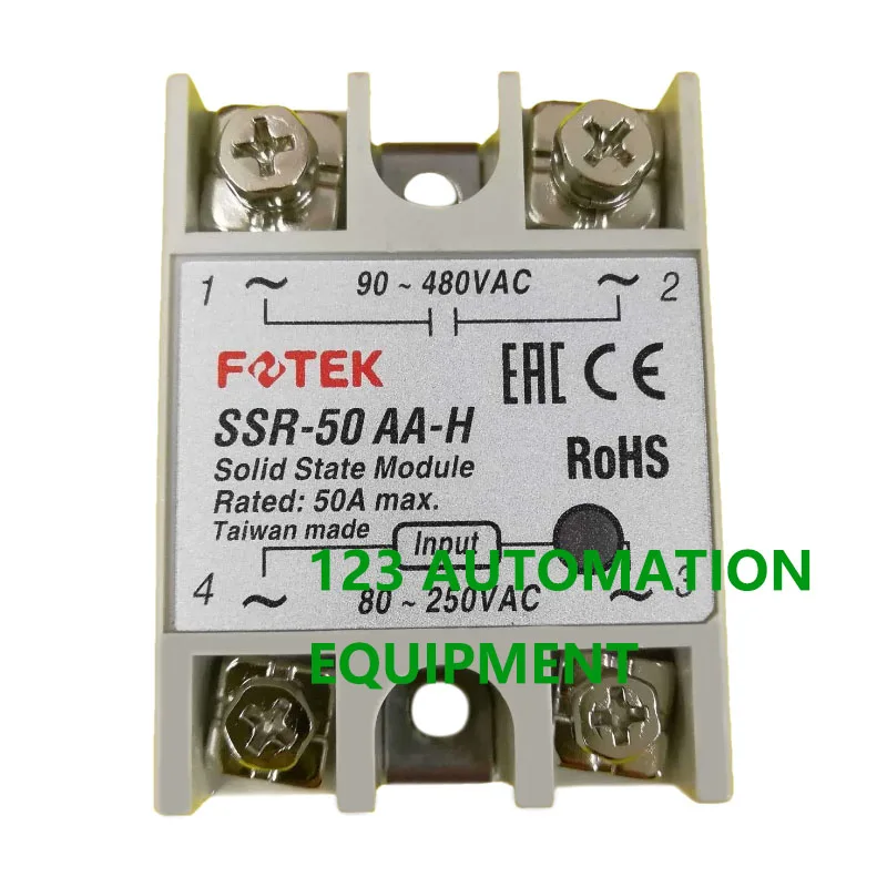 Аутентичные новые твердотельные реле FOTEK SSR-25AA 40AA 50AA 75AA-H 25A 40A 50A 75A SSR высокого