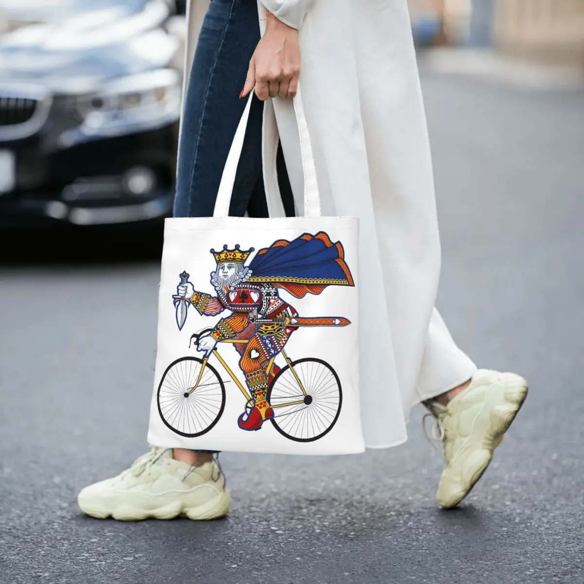 

King Of Hearts Women Totes canvas handbag canvas shopping bag