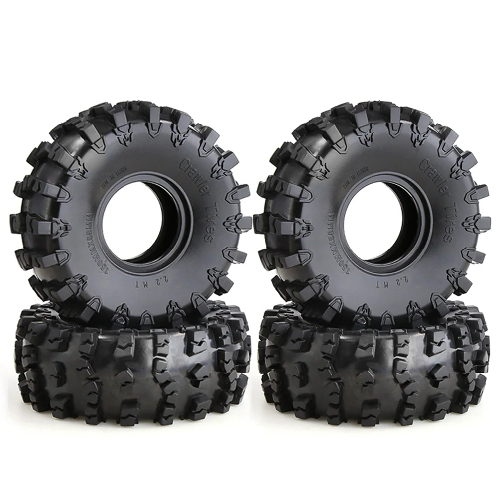 

4PCS 150MM 2.2 Rubber Big Tires Wheel Tyres for 1/10 RC Crawler Car Axial Wraith SCX10 Capra Traxxas TRX4 TRX6 D90