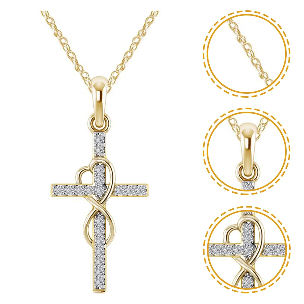 

Clavicle Chain Cross Pendant Necklace Gift For