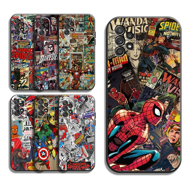 

Marvel Comics Phone Cases For Samsung Galaxy S20 FE S20 Lite S8 Plus S9 Plus S10 S10E S10 Lite M11 M12 Back Cover Coque