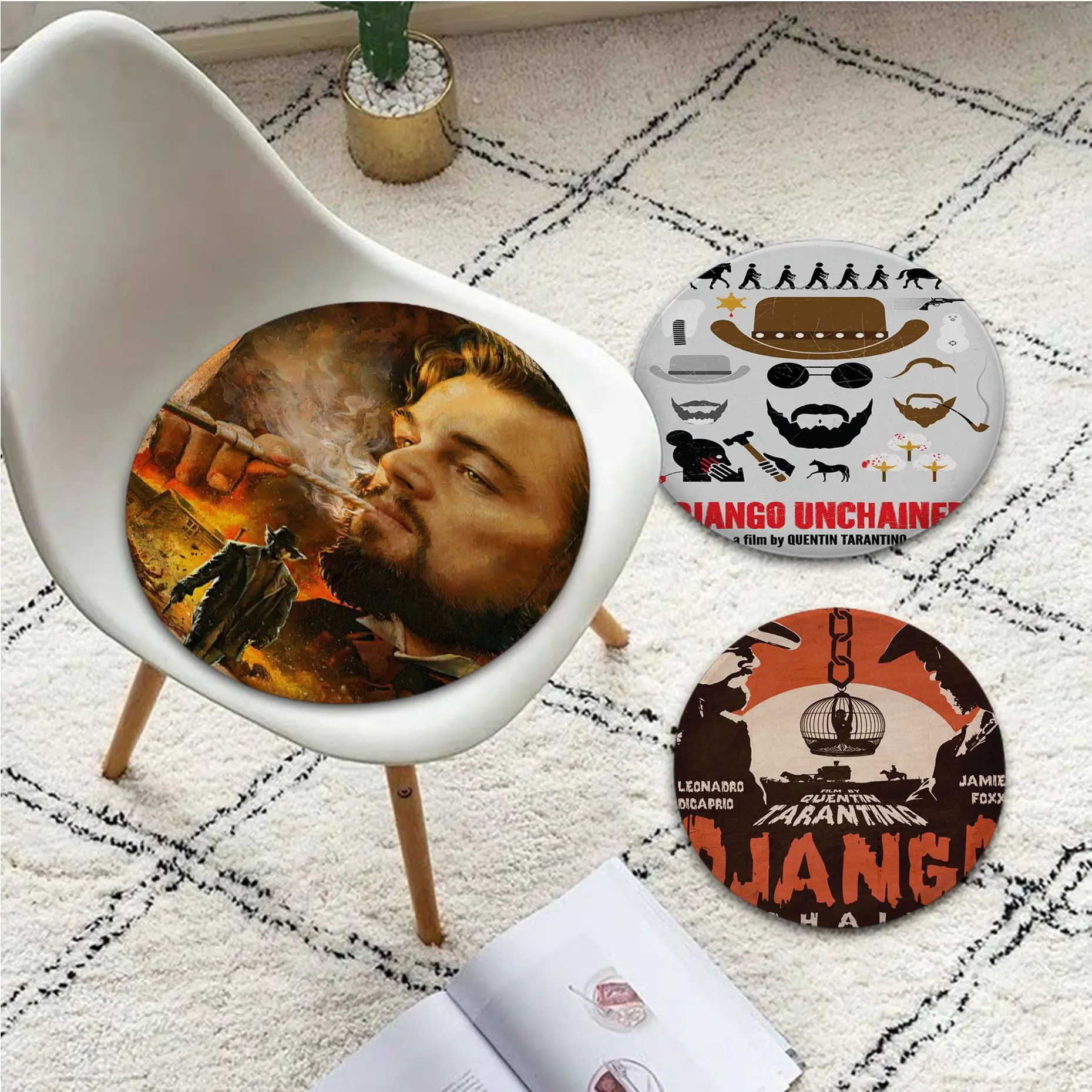 

Django Unchained Square Meditation Cushion Stool Pad Dining Chair Tatami Seat Cushion Anti-Slip Chair Cushions