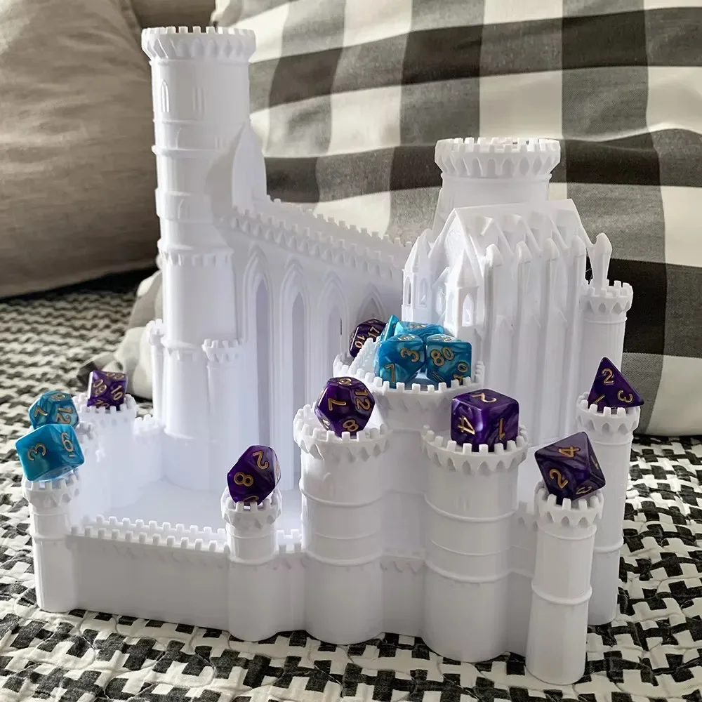 Ice Castle Dice Tower 3D печатная настольная игровая башня Dice Tower Лоток для настольной игры DND D&D RPG Подарок для друга (art.: 3920cb0d8bf46) - 3920cb0d8bf46