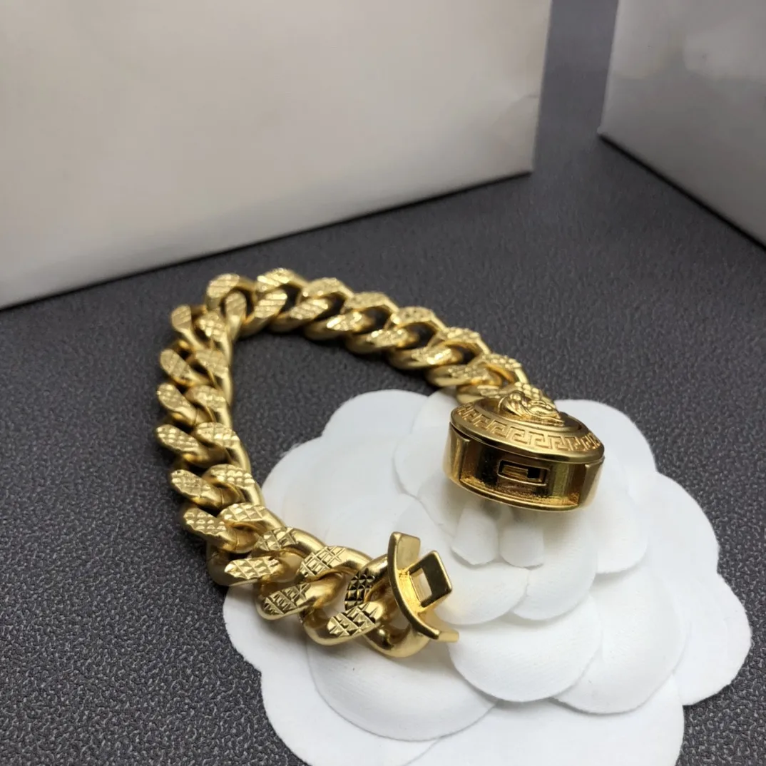 European and American fashion thick chain headdress Necklace Bracelet