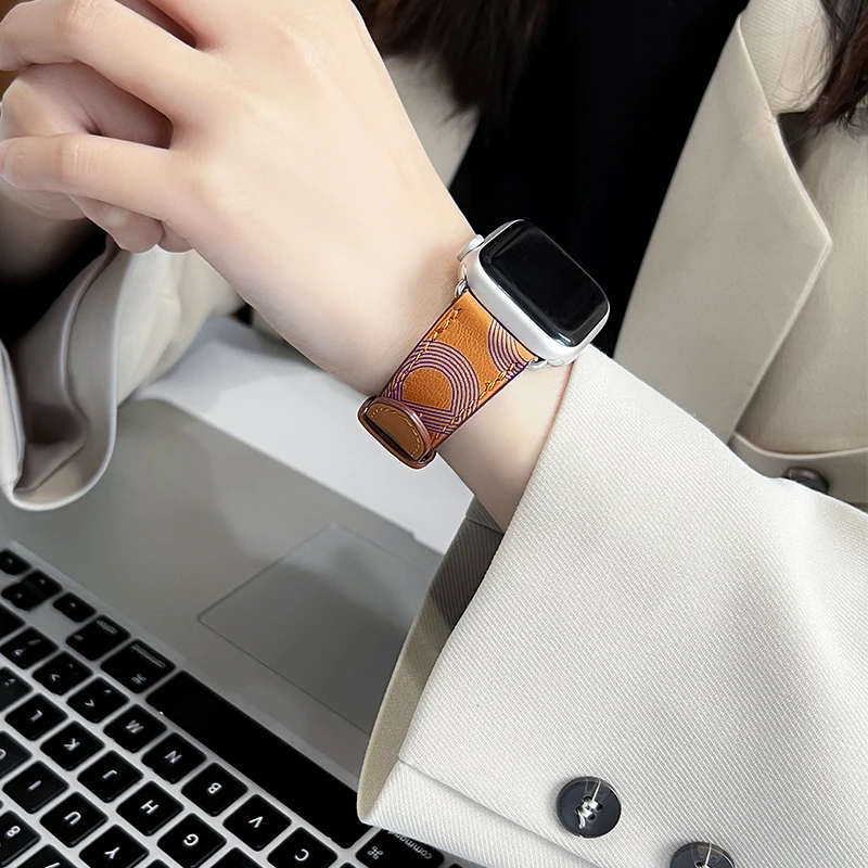 

Jincor Single Tour Band For Apple Watch Series 7 6 Se 5 4 3 2 1 Iwatch Strap Fashion Men Women 41mm 45mm iwatch pulseira
