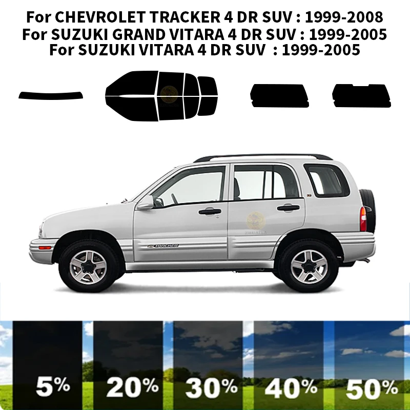 

Нанокерамическая Автомобильная УФ-пленка Precut для окон Автомобильная оконная пленка для CHEVROLET TRACKER 4 DR SUV 1999-2008