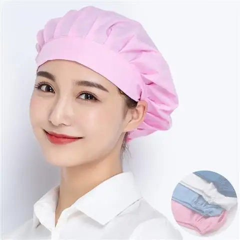 

Dust-proof Work Scrub Nurse Hat Floral Bouffant Sanitary Cap with Sweatband Scrubs Women Cap Baotou Scrub Hat Nurse Accessories