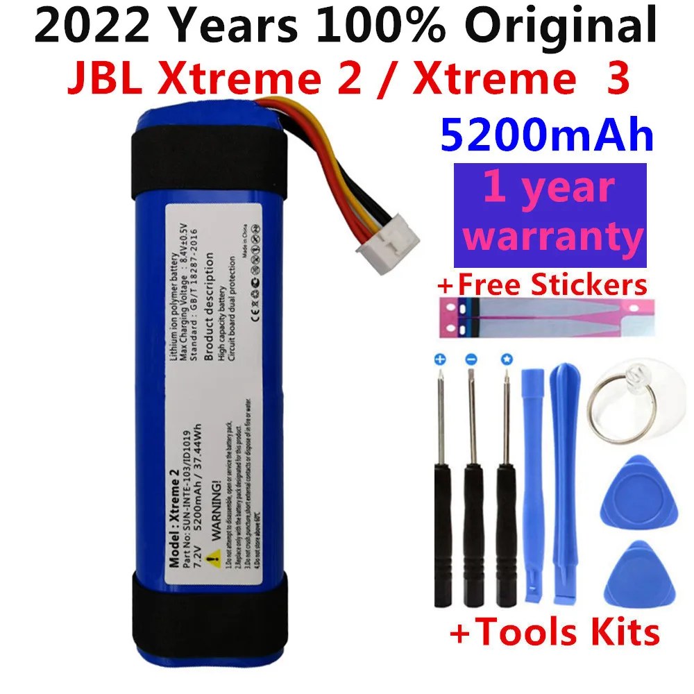 

100% Original New 5200mah 37.44Wh battery for JBL xtreme2 2nd Player xtreme3 Xtreme 2 3 Batteries tracking number with tools