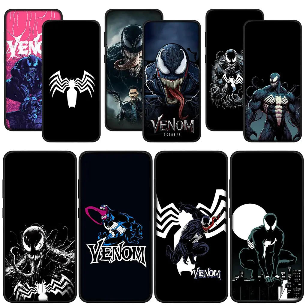 Мягкий чехол для телефона с принтом Venom Comics Marvel Xiaomi Poco C50 C55 C51 C65 X6 X3 NFC GT X4 M6 M4 M5 C40 F3 F6