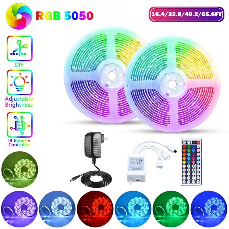 

Светодиодная лента RGB SMD5050, 5/10 м, 3528 цветов