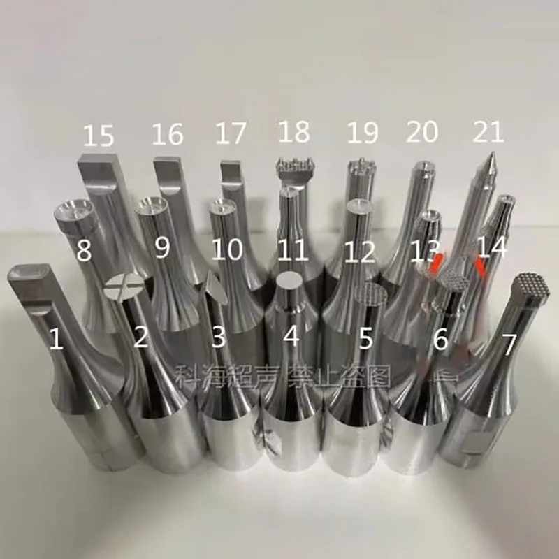 

1 шт., аксессуары для насадок для ультразвукового аппарата для точечной сварки пластика, 28 кГц, сварочная головка настраиваемого размера, винт 8*1