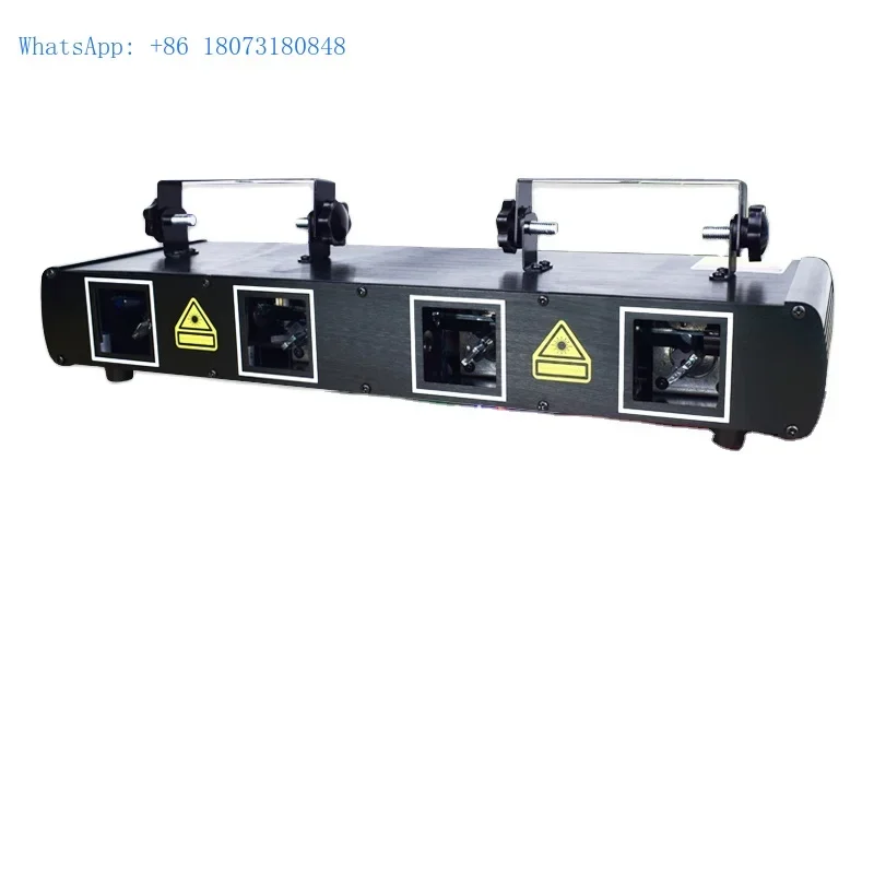 Горячие лазерные огни для дискотеки 4 линзы RGB светодиодный светильник сцены