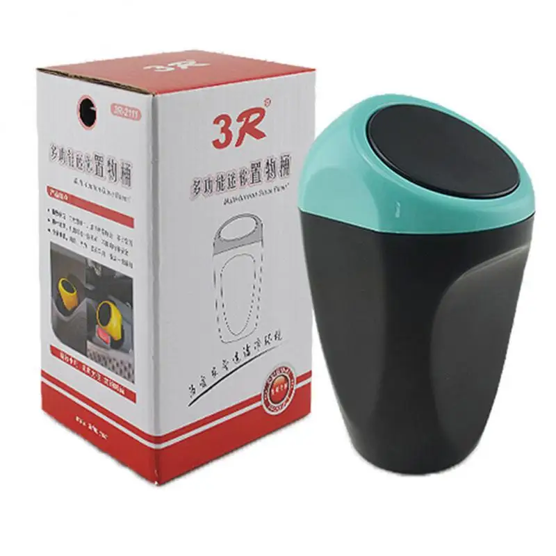 

Multifunctional Pressing Trash Bin Flame Retardant Universal Durable Car Trash Organizer Car Trash Can Car Interior Accessories