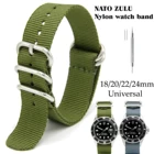 Ремешок в стиле НАТО для Rolex SUBMARINER 18202224 мм, Универсальный сменный однотонный металлический ремешок с пряжкой в стиле милитари