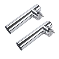 marine 2 pieces stainless steel fishing tackle rotatable rod holder with clamp for tube 781 with liner