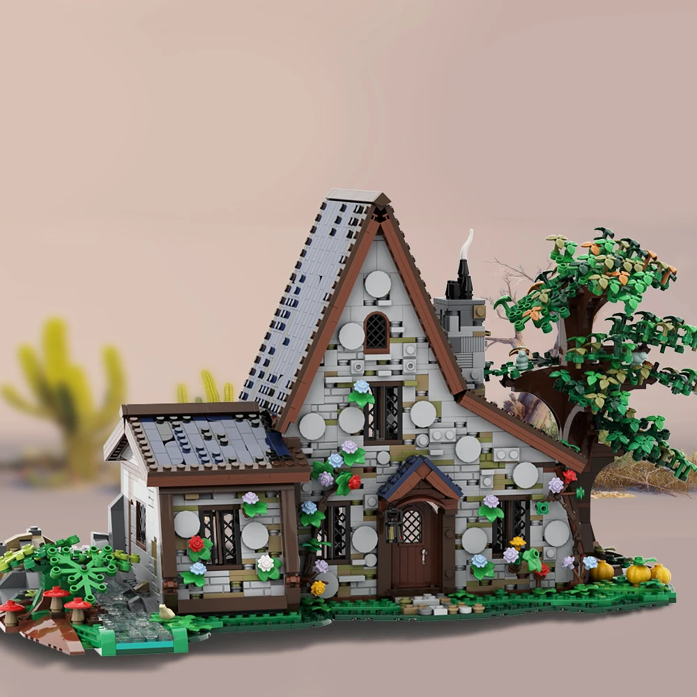 Gobrick MOC лесная архитектура Волшебный дом Ведьмак Набор строительных блоков