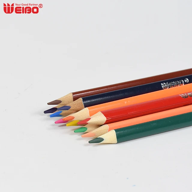 WB9012-12 student high quality safe and environmentally friendly wooden color drawing pencils