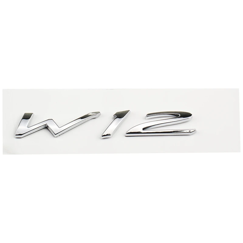 

Автомобильный логотип W12, значок на крыло багажника, эмблема, наклейки, наклейка для Bentley Continental GT Flying Spur Bentayga Mulsanne, запчасти ﻿