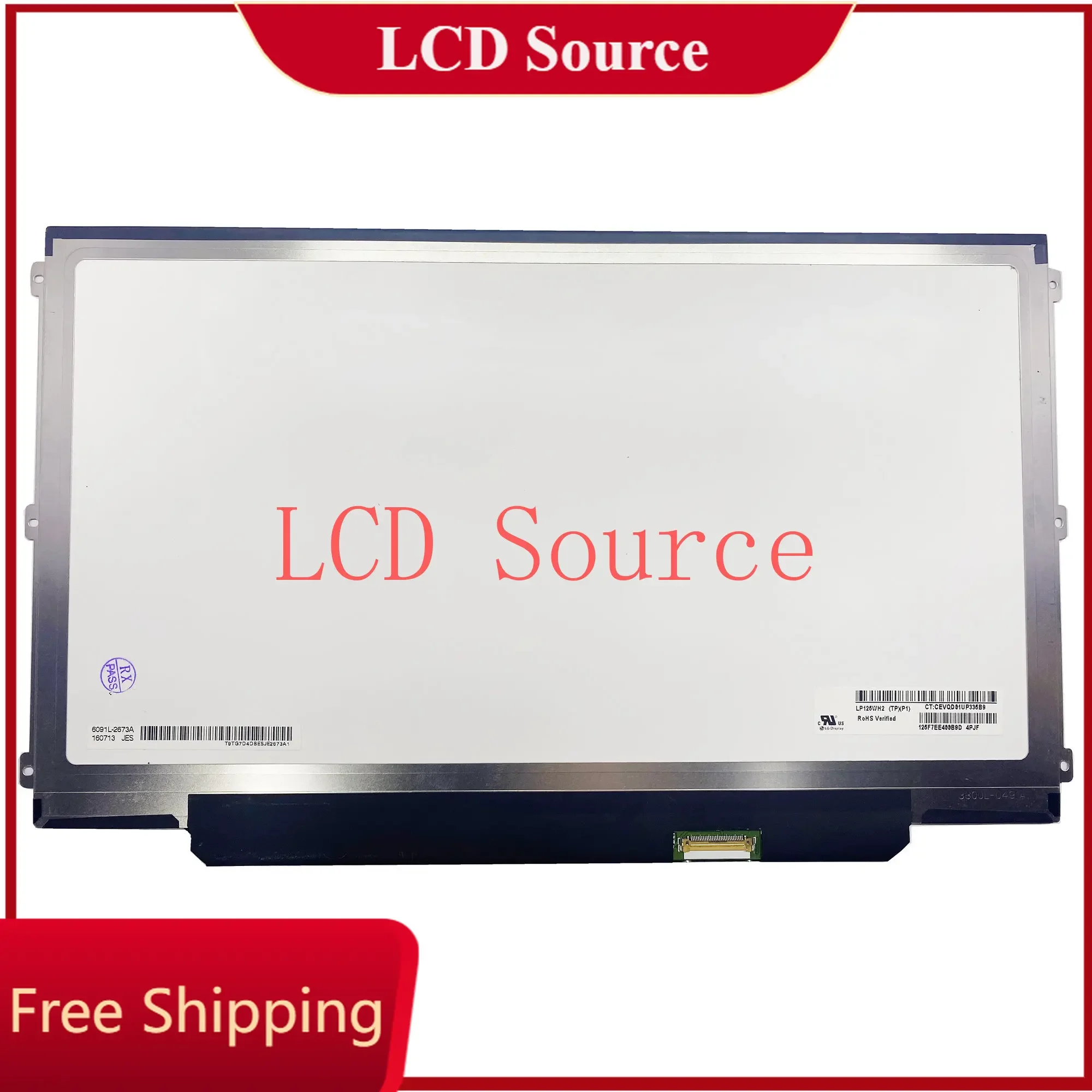 LP125WH2 TPP1 30 контактов 12 5 &quot1366X768 eDP Сменная панель дисплея Матрица ЖК-экран ноутбука