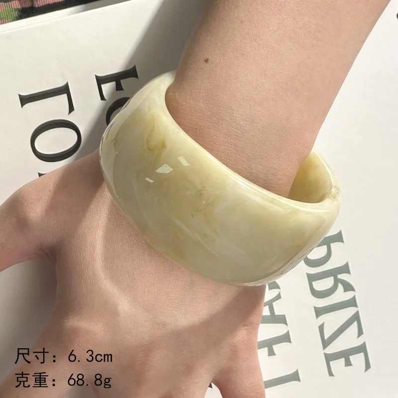 Yuyu Европейский и американский весенне-летний новый модный браслет из смолы