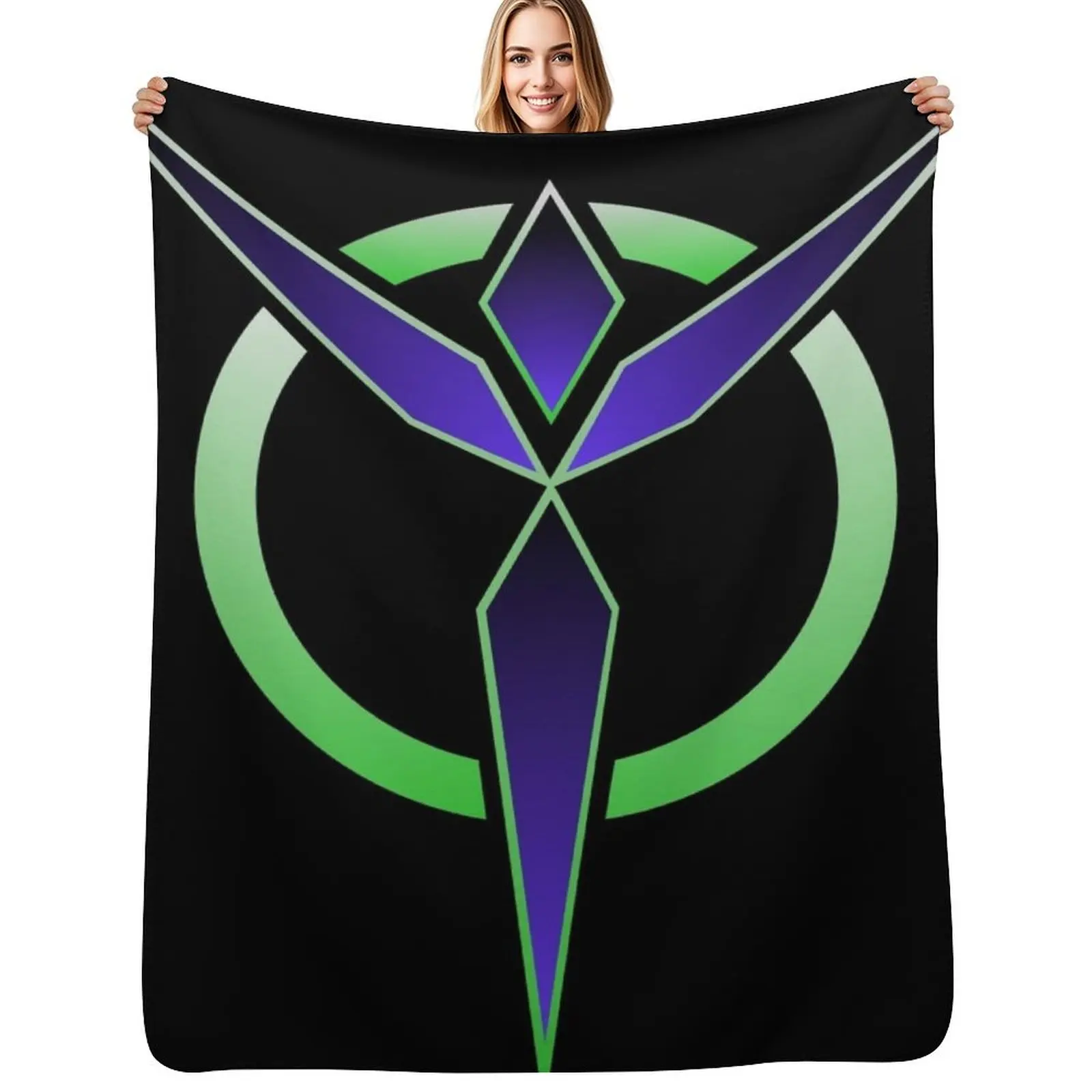 Фото Плед с логотипом Vanu Sovereignty, устойчивый к пятнам, уютный и теплый плед №1