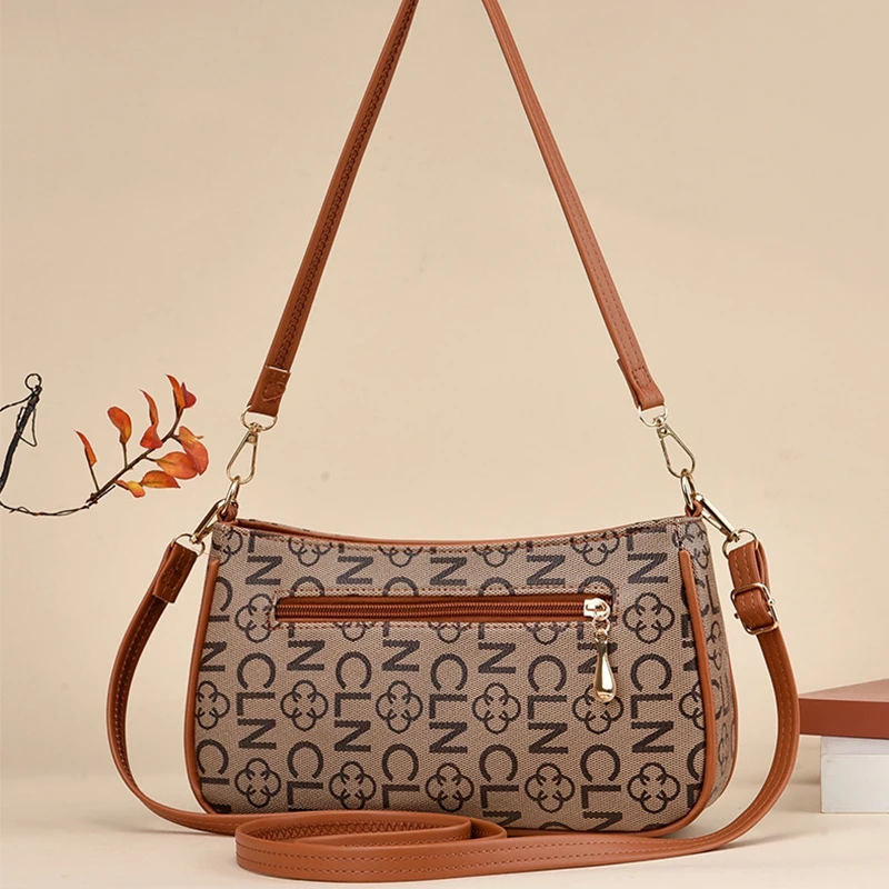 PU Leather Crossbody Bag Fashion Luxury Shoulder Bag for Women 2023 New Multifunction Female Bag Classical Letter Printing