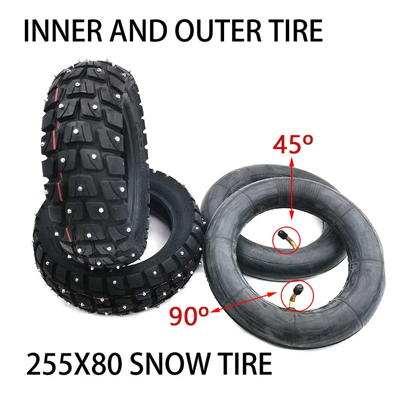 

10x3 Inch Off-Road Inner Outer Tire 255x80 Electric Scooter Winter Snow Tire for Speedual Grace 10 Zero 10X Kugoo M4 Pro Tyre
