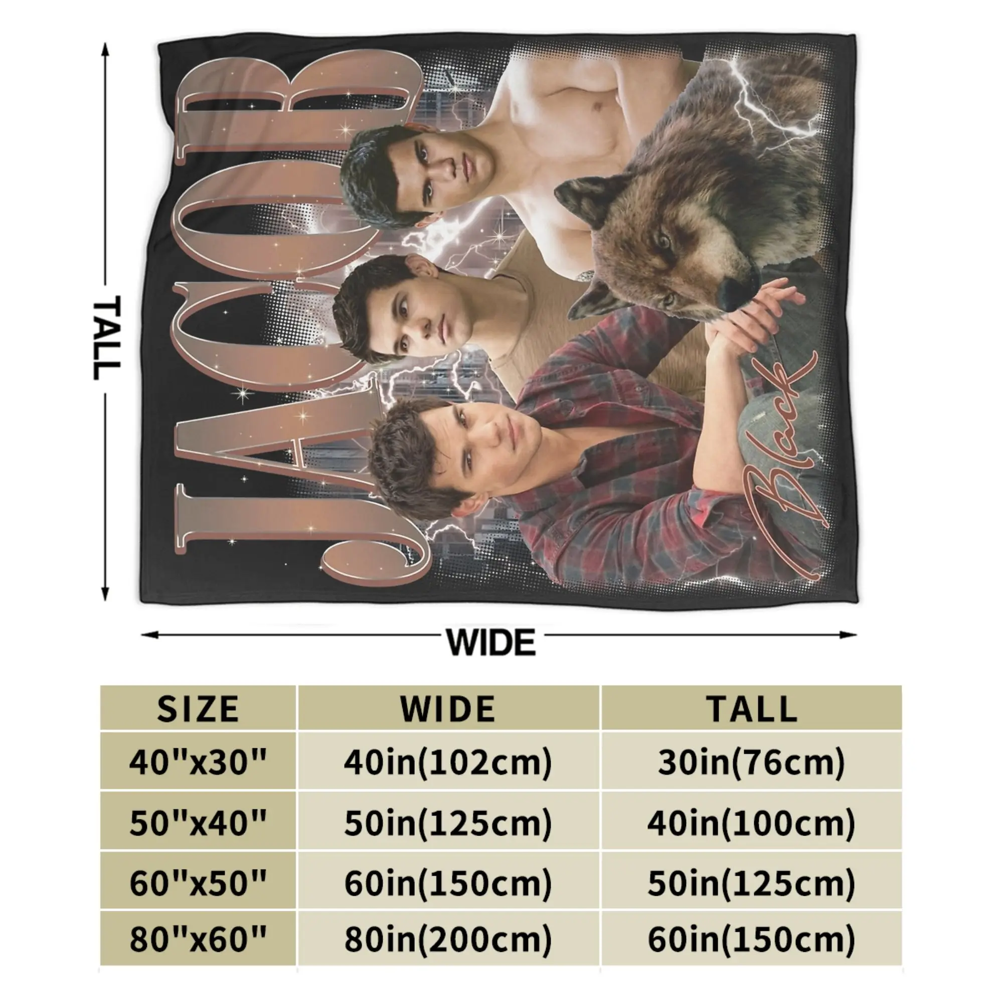Фото Плед Jacob Black Twilight Bootleg из кораллового флиса, плюшевый, декоративный, теплый, для дома и спальни, тонкое плюшевое одеяло №3