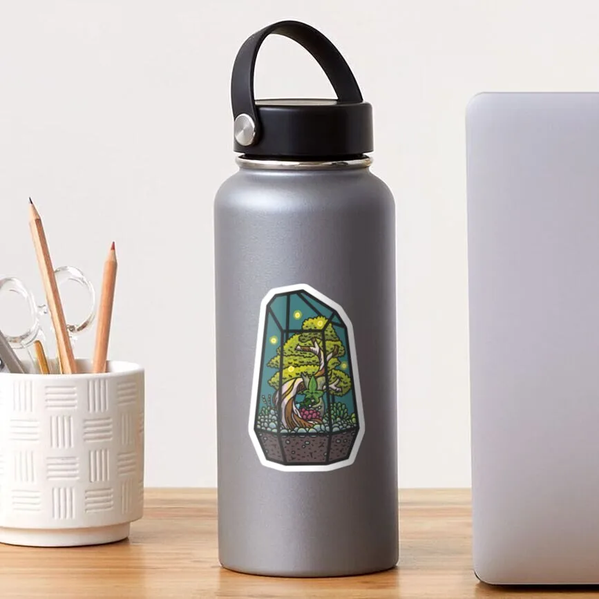 

Наклейка Korok для террариума, наклейка для ноутбука, декор для спальни, автомобиля, милое мультяшное искусство, модный общественный чемодан