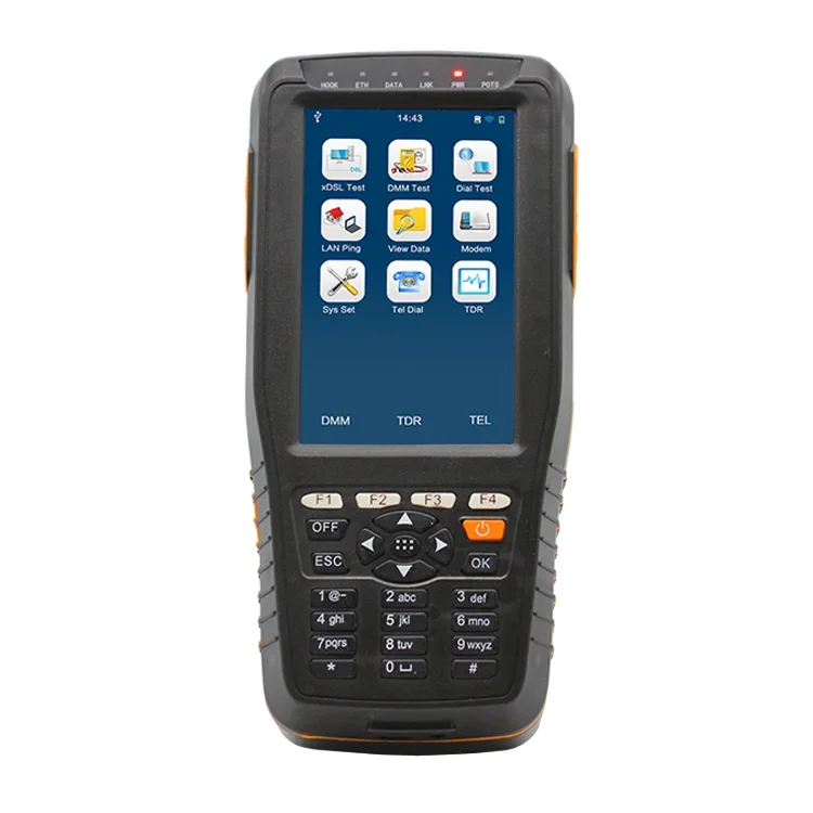 TM-600 Тестер ADSL/VDSL2+ Тест DMM Измеритель OPM/VFL Трекер тонов/телефон TDR Локатор