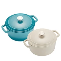 24cm enamel cast iron dutch pot cookware sets portable multi function soup picnic stew pot 2022 new design