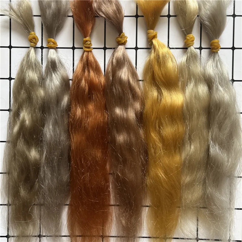 

About 10inch 7 Colors Good Quality Rebirth Doll Mohair For Reborn Doll/BJD doll DIY Mohair wig Accessories