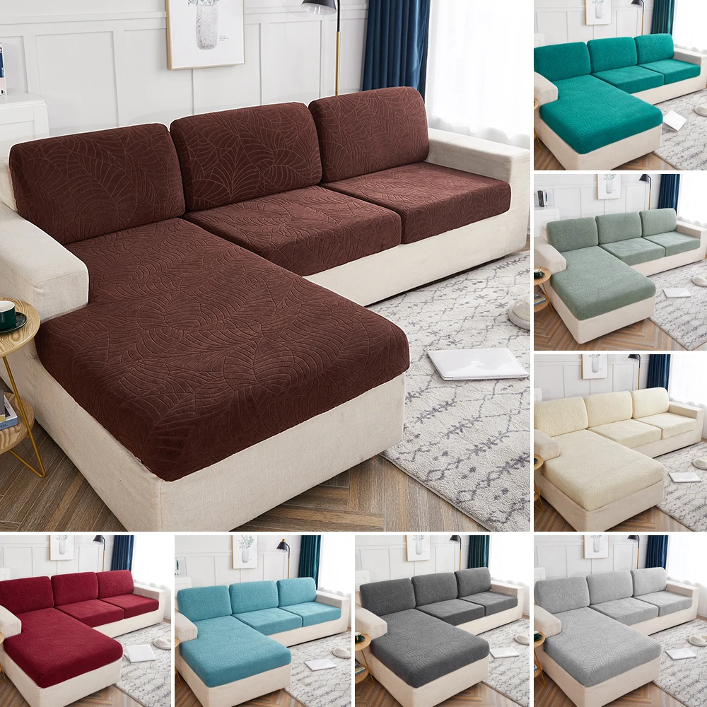 

Waterproof Jacquard Sofa Seat Cushion Cover Thick Elastic Couch Cover Luxury Stretch Sofa Covers Washable Removable Slipcover