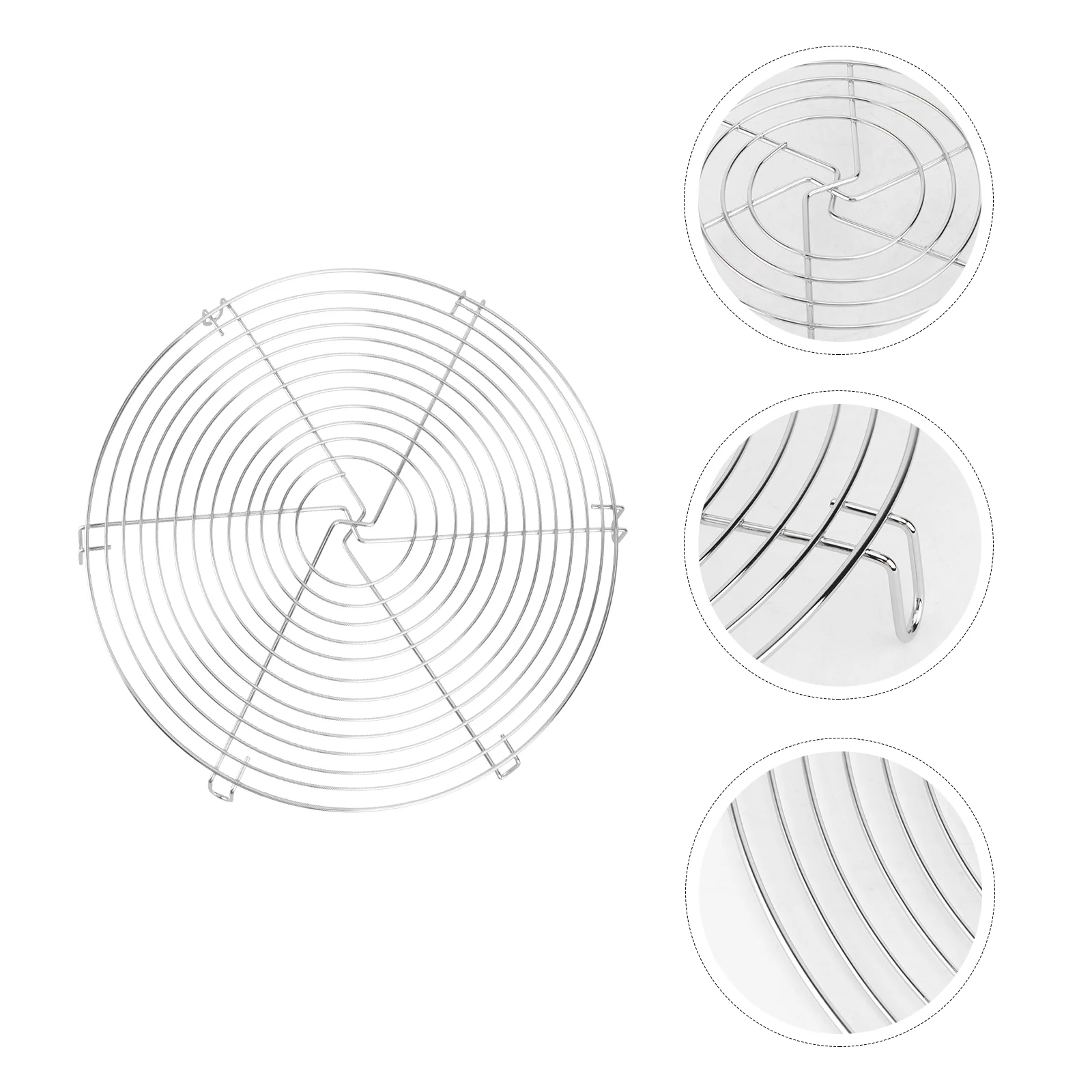 

Rack Steamer Round Steam Cooking Cooling Metal Wire Stand Tray Pressure Steaming Canning Cooker Air Fryer Cake Stainless Pots