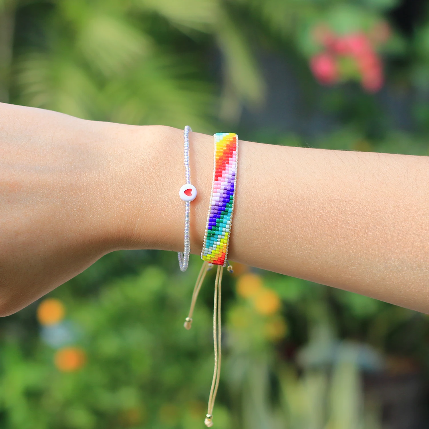 

C.QUAN CHI Miyuki Bracelet for Women Boho Handmade Beaded Briaded Jewelry Simple Women Wrap Bracelets Jewelry Girlfriend Gifts