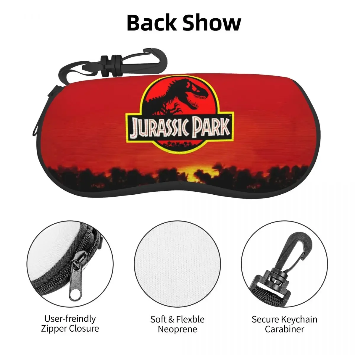 Чехол для очков Dinsaur Jurassic Park женский и мужской мягкий научный фантастический