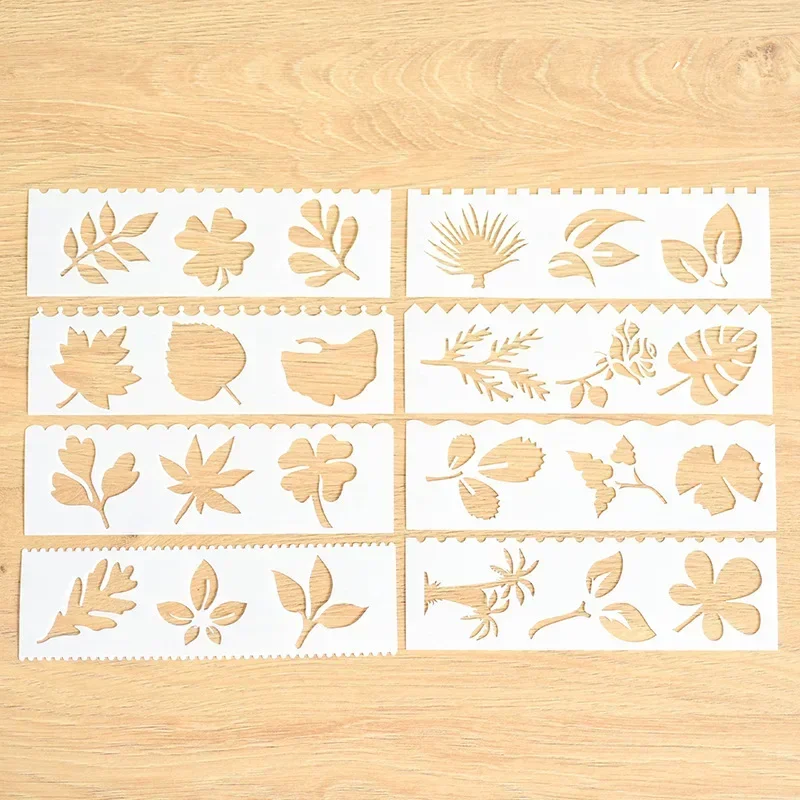 

8 шт. прямоугольных трафаретов из ПЭТ для ручной росписи