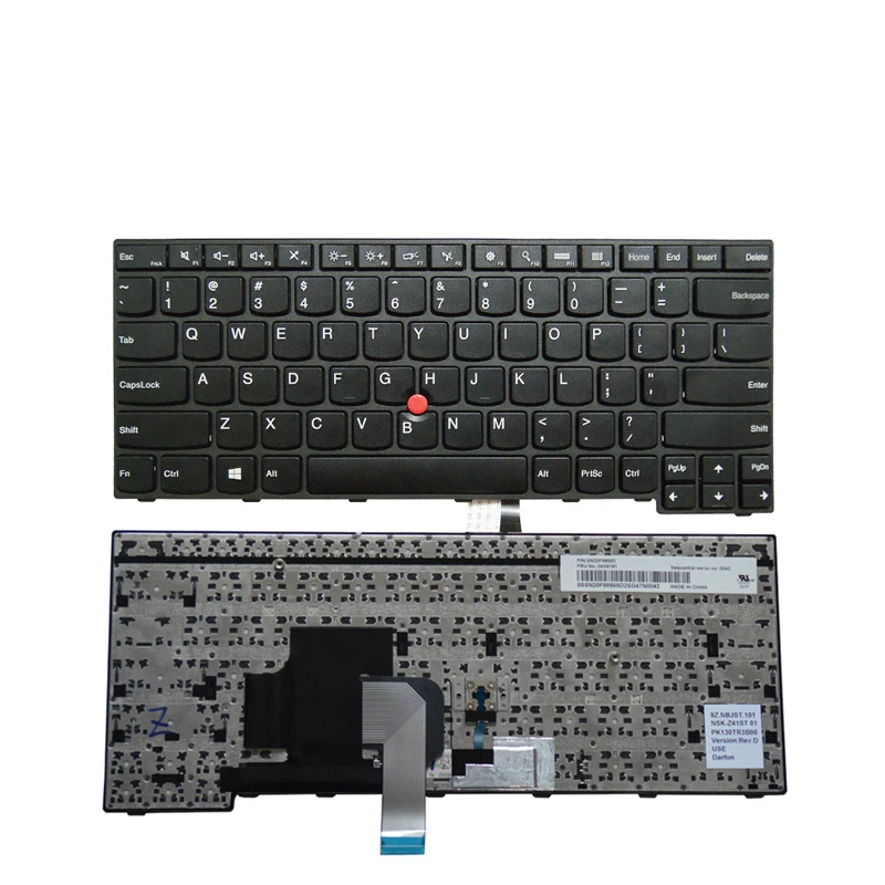 Клавиатура для ноутбука Lenovo с английской раскладкой, для IBM E450, E455, E450C, W450, E460, E465