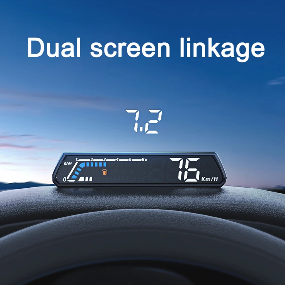 

Автомобильный датчик HUD, универсальный прибор OBD2, спидометр для измерения температуры автомобиля