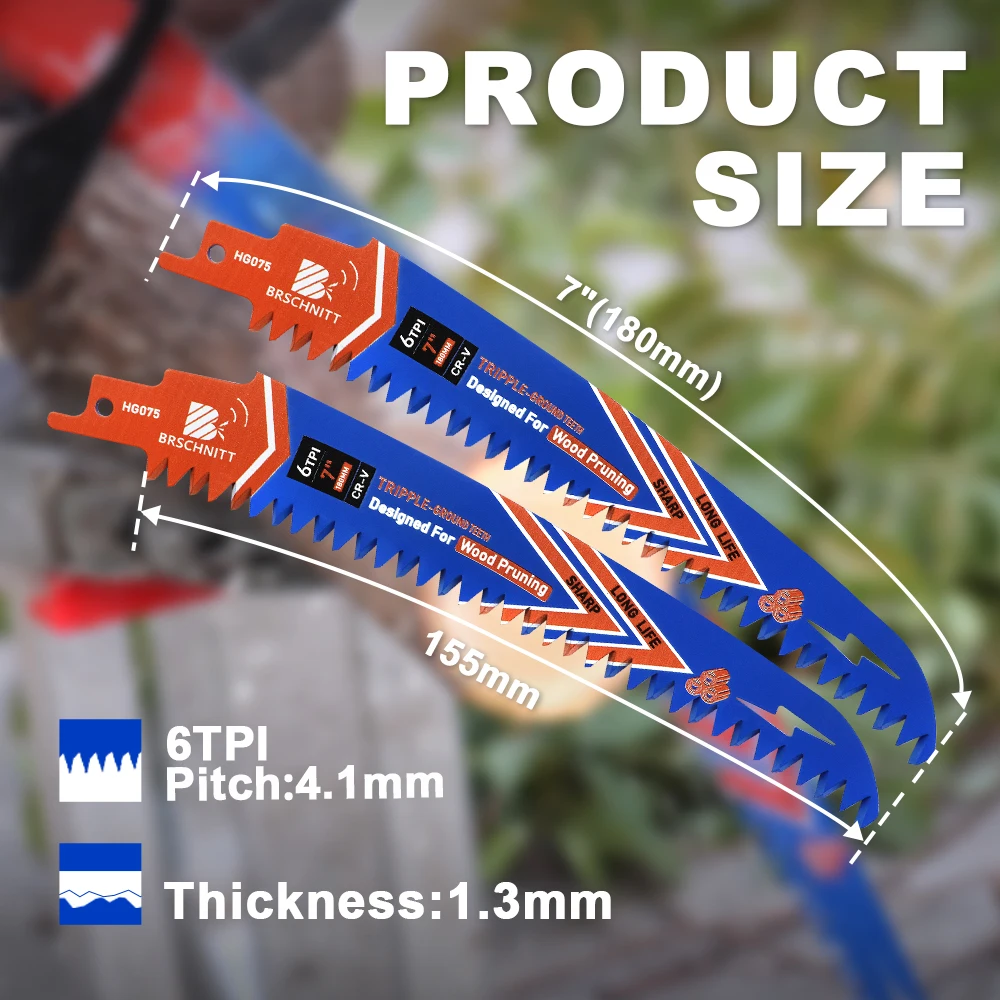 BRSCHNITT зубы набор сабельных пильных полотен обрезная пила для резки бревна обрезка древесины для обрезки деревьев резка древесины