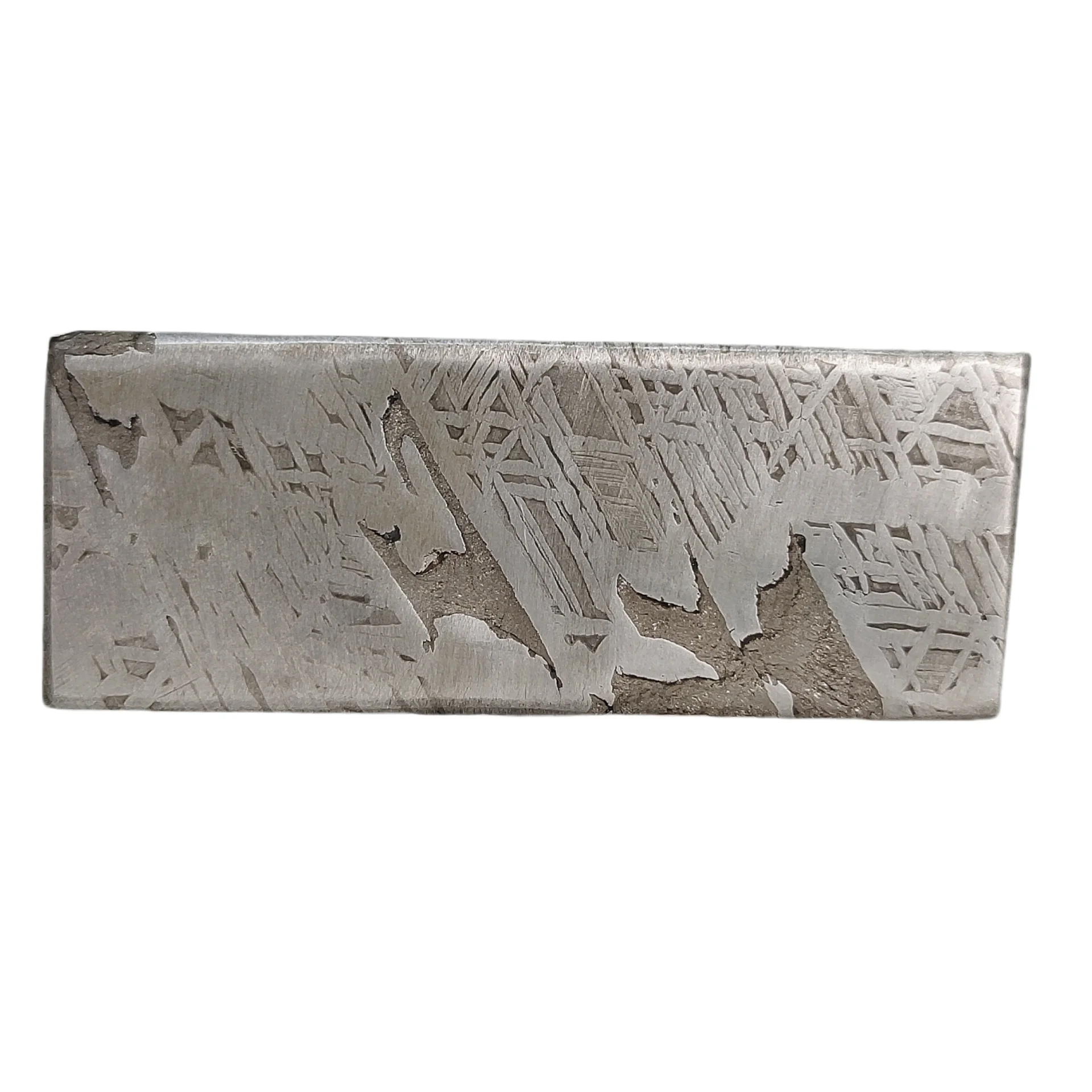 57 г Kawałek метеорита Muonionalusta Образец натурального железного Коллекция ломтиков -TC518