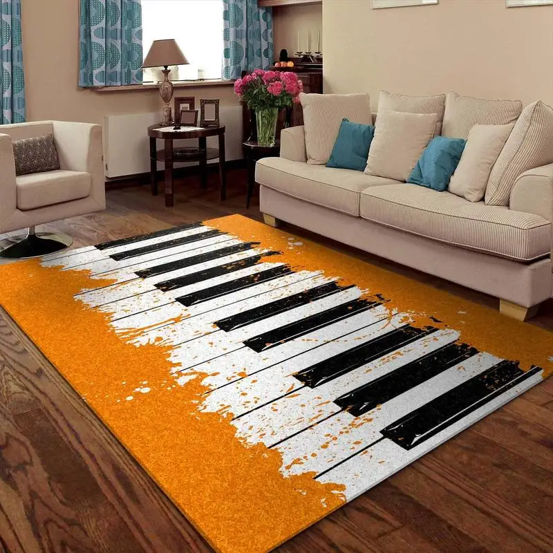 Music Carpet Living Room Home Decor Sofa Table Rug Anti Slip Chair Cushion Lounge Mat  carpets for living room