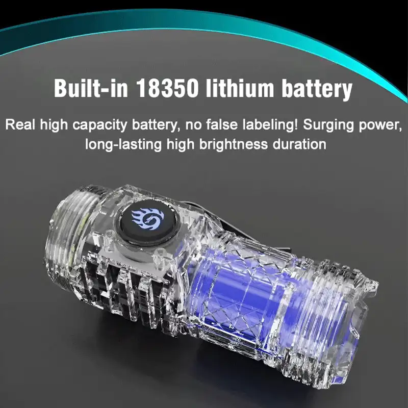 Трехглазый Monster Mini Flash Super Power фонарик сильный свет перезаряжаемый супер яркий