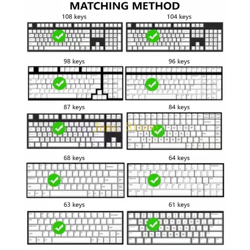 Фото LX0B PBT Keycap 133Keys Puppy Колпачки для ключей Сублимационная сублимация Оригинальные колпачки для ключей Mxes Switches №3