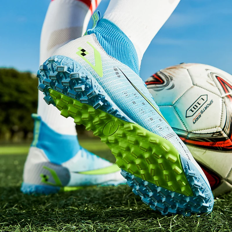 Soccer Sneakers Assassin TF/FG Football Boots High Top Men Women Sport Shoes Professional Futsal Shoes Top Quality Kids Sneakers